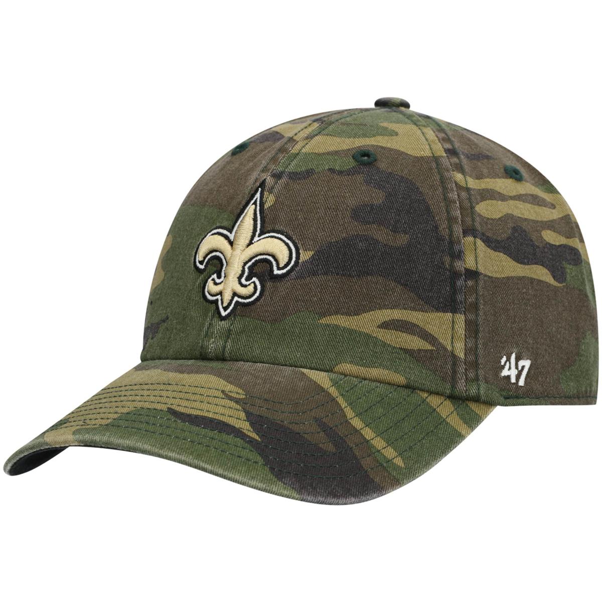 '47 Men's New Orleans Saints Black Clean Up Adjustable Hat