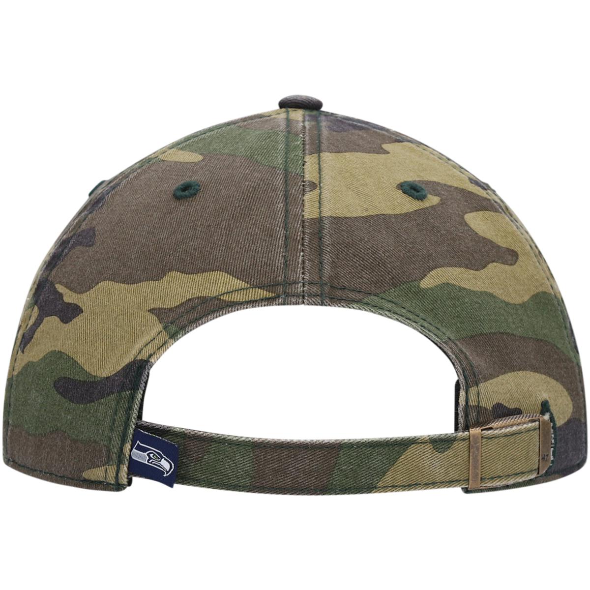 Seattle Seahawks '47 Trawler Clean Up Adjustable Hat - Charcoal