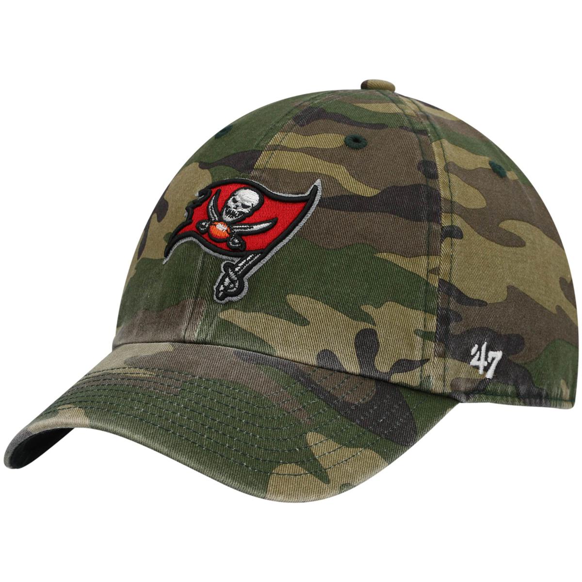 '47 Men's Tampa Bay Buccaneers Team Cleanup Black Adjustable Hat