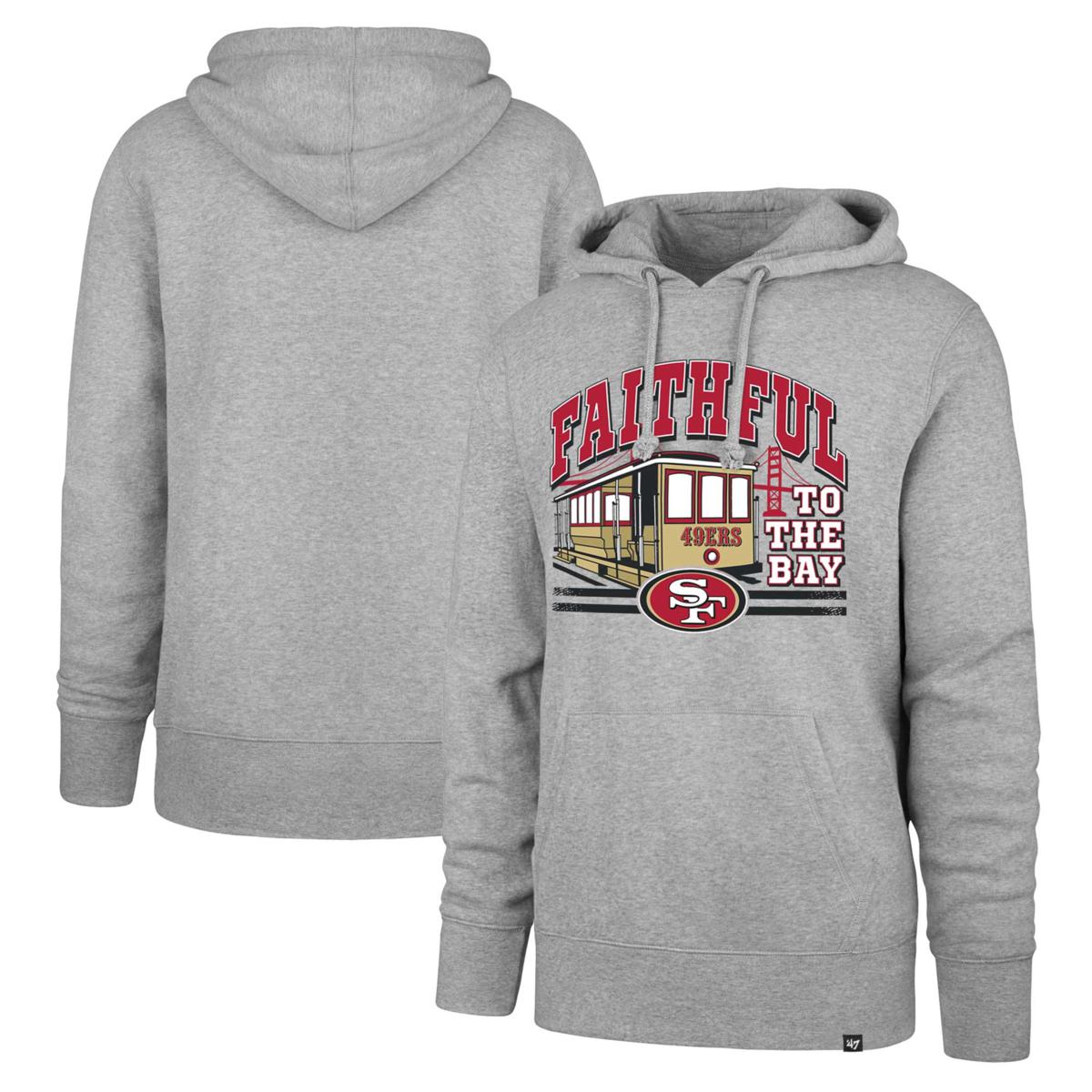 Men's '47 Scarlet San Francisco 49ers Headline Pullover Hoodie