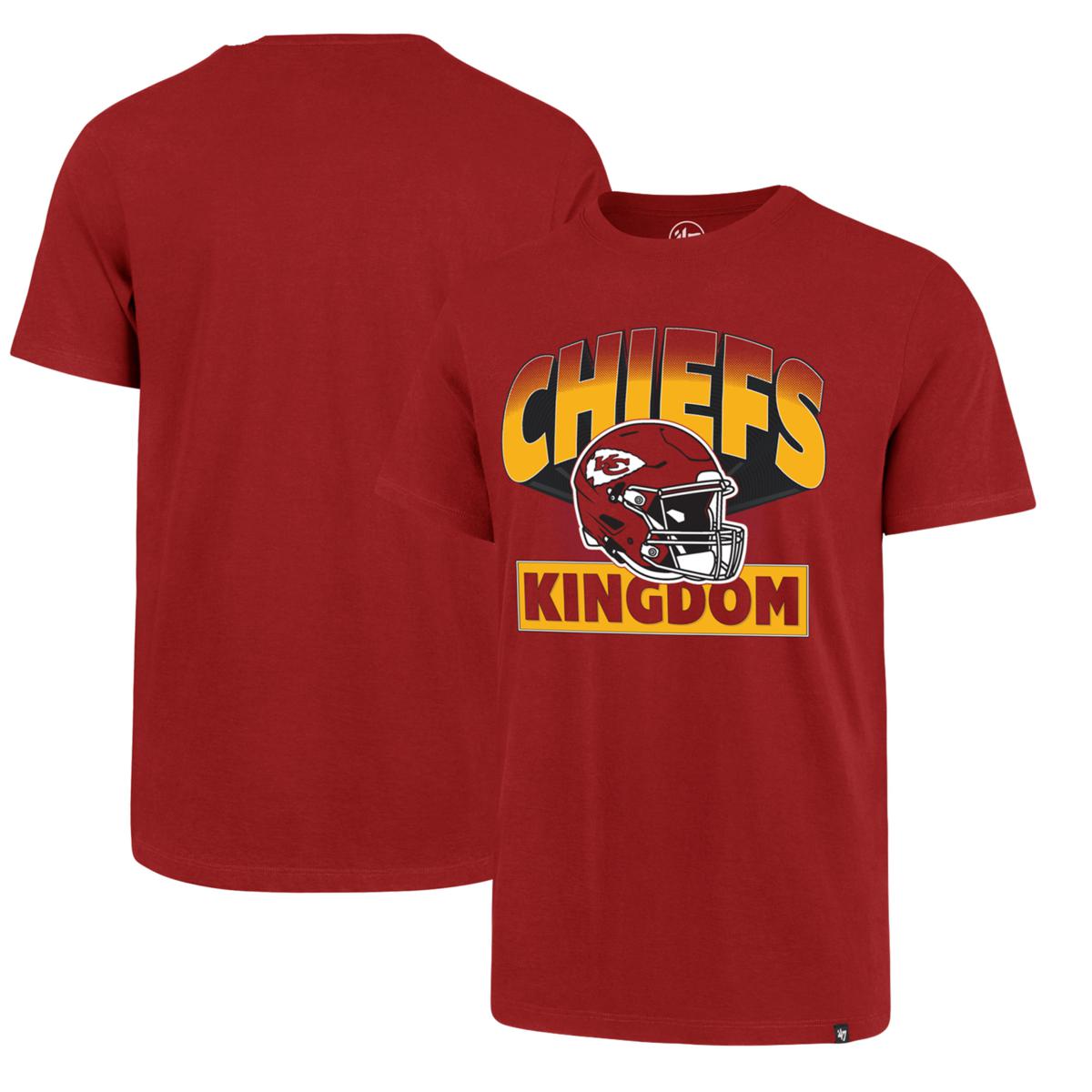 Men's '47 Red Kansas City Chiefs Chiefs Kingdom Super Rival T-Shirt ...