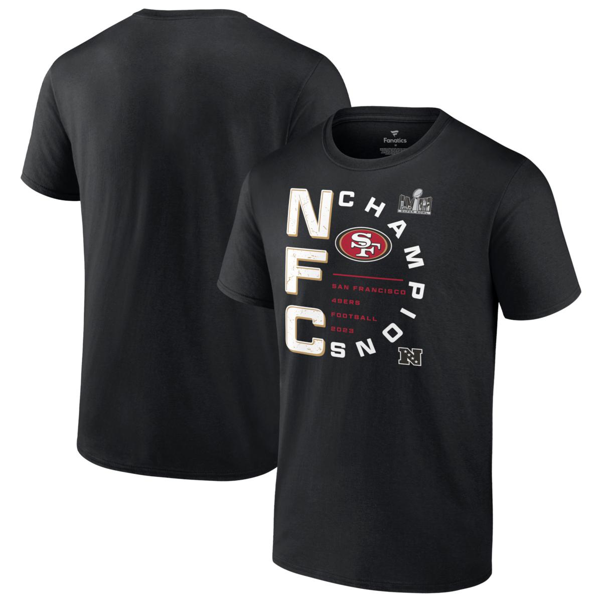 Men's Fanatics Branded Black San Francisco 49ers 2023 NFC Champions ...