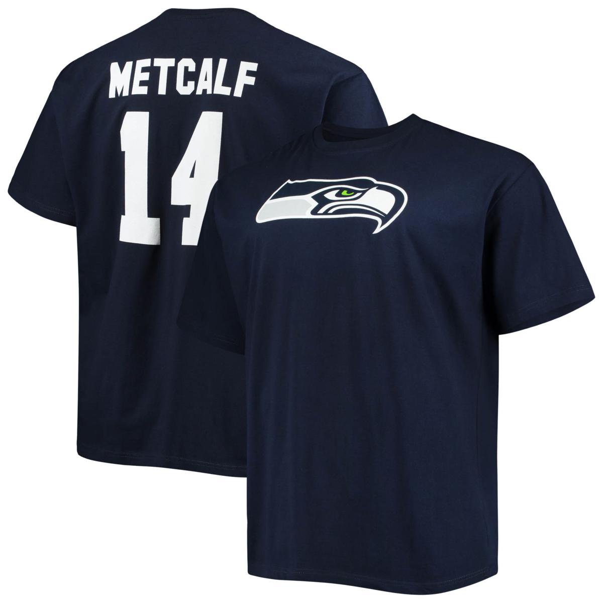 Men's Fanatics Branded DK Metcalf College Navy Seattle Seahawks Big