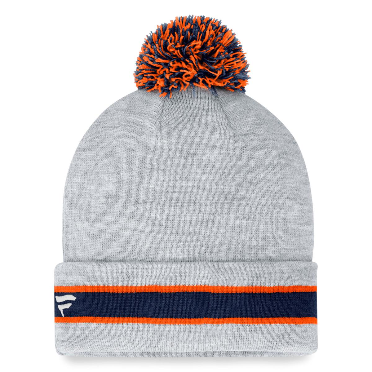 Fanatics Branded Heather Gray Pittsburgh Steelers Cuffed Knit Hat with Pom