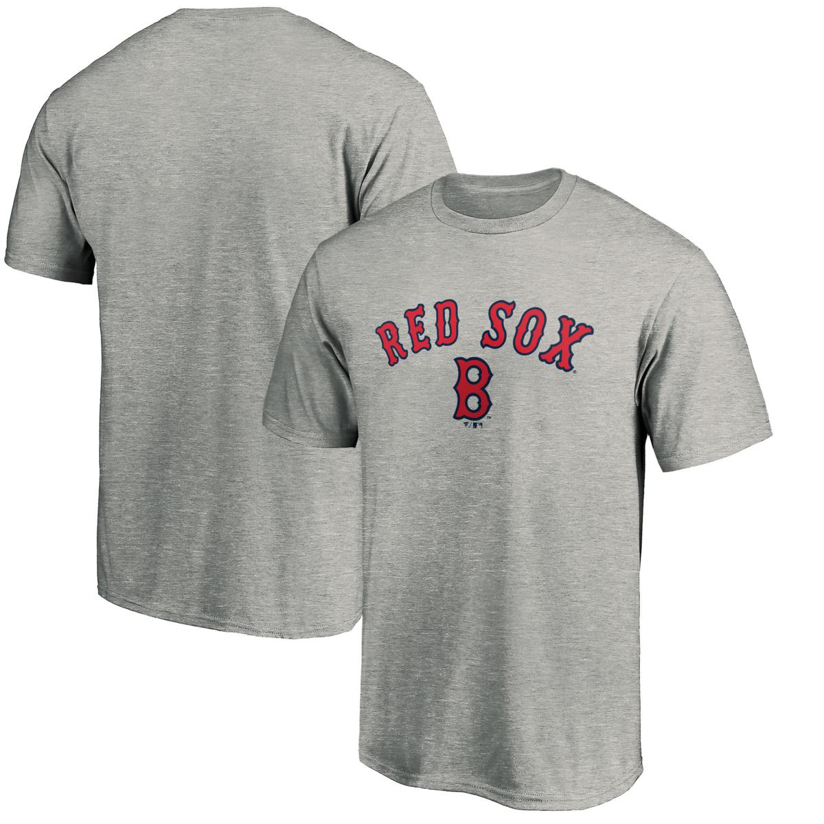 Men's Fanatics Heather Gray Boston Red Sox Cooperstown Collection ...