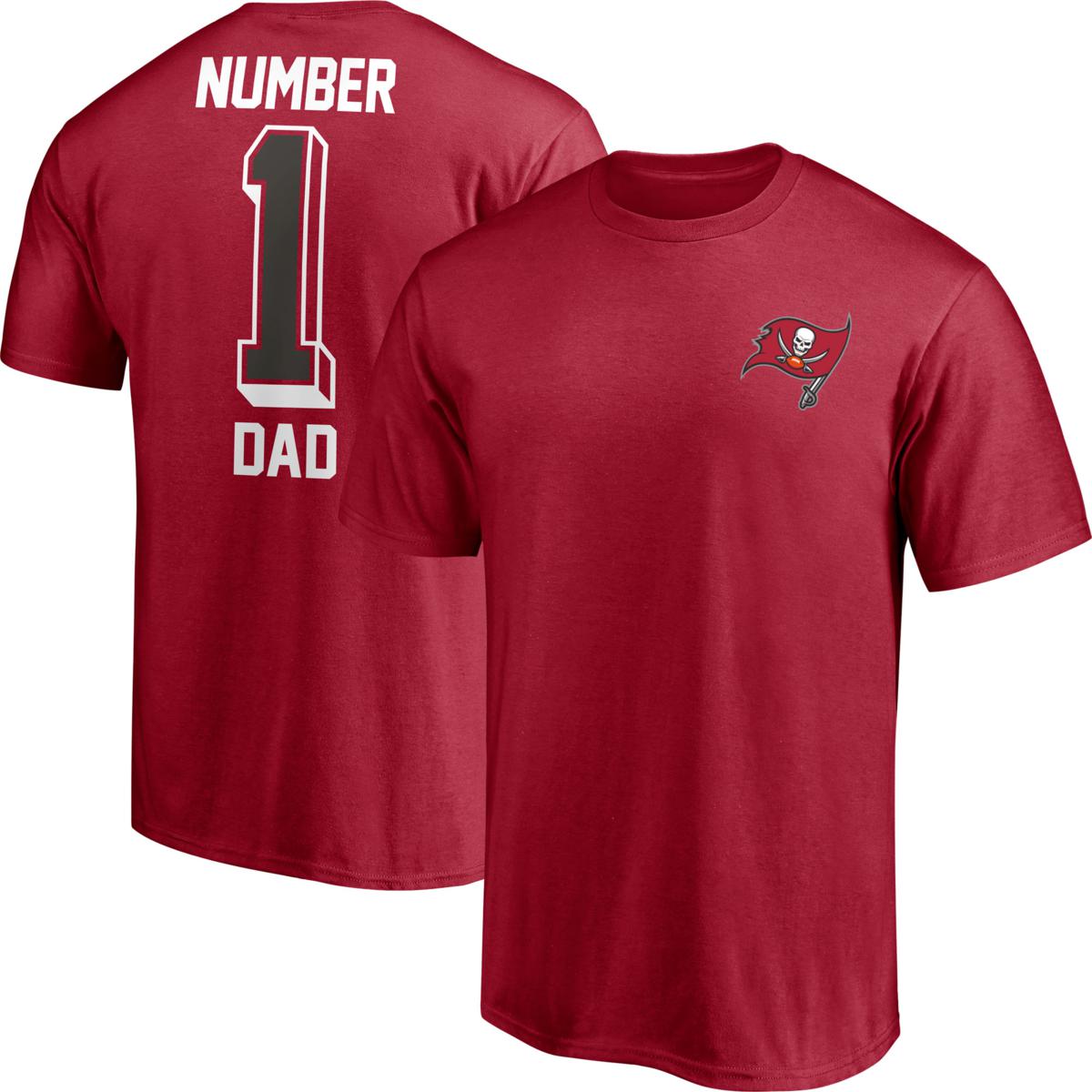 Men's Fanatics Red Tampa Bay Buccaneers #1 Dad T-Shirt - 21557046 | HSN