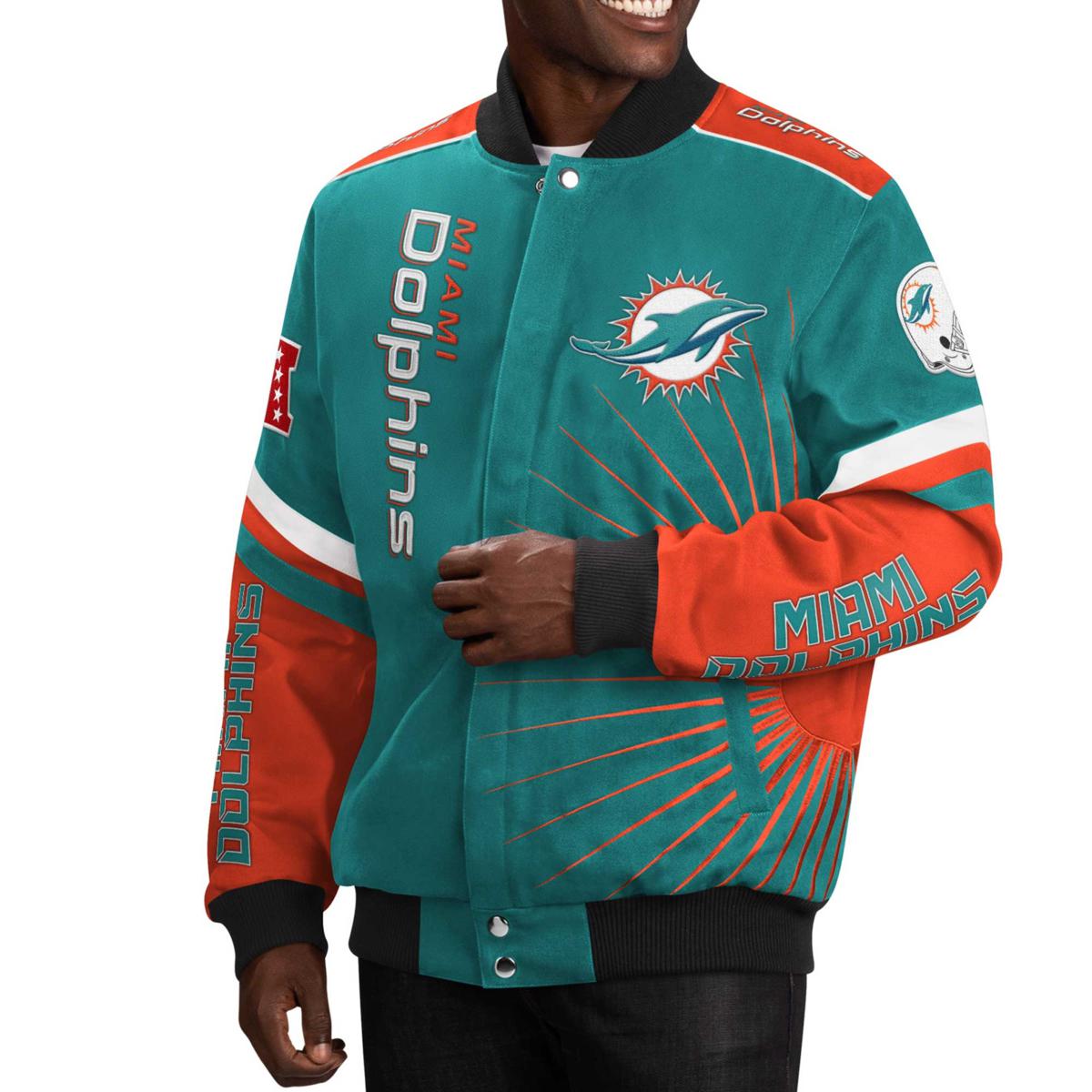 Men s G III Sports by Carl Banks Aqua Miami Dolphins Extreme