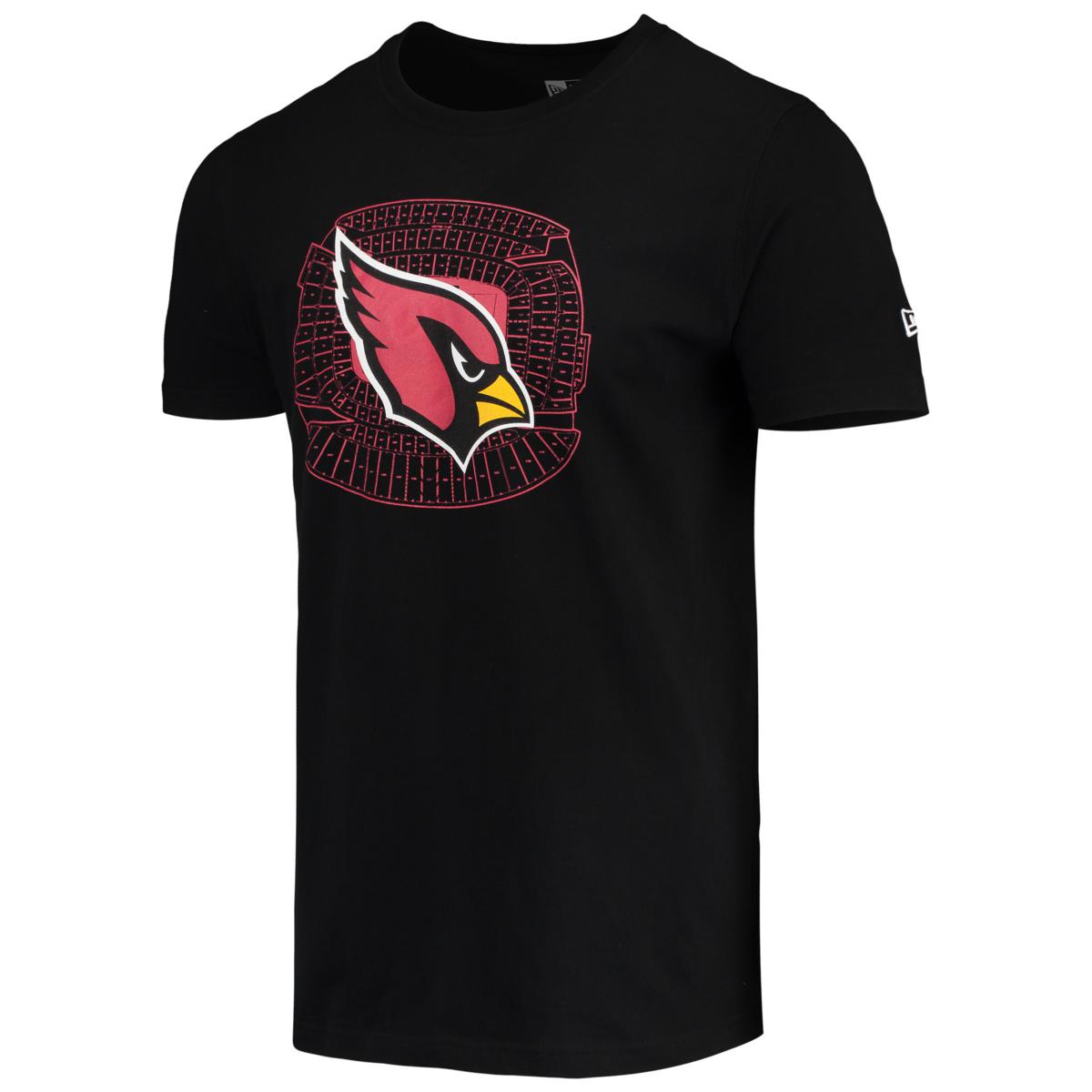 Men s New Era Black Arizona Cardinals Stadium T Shirt HSN