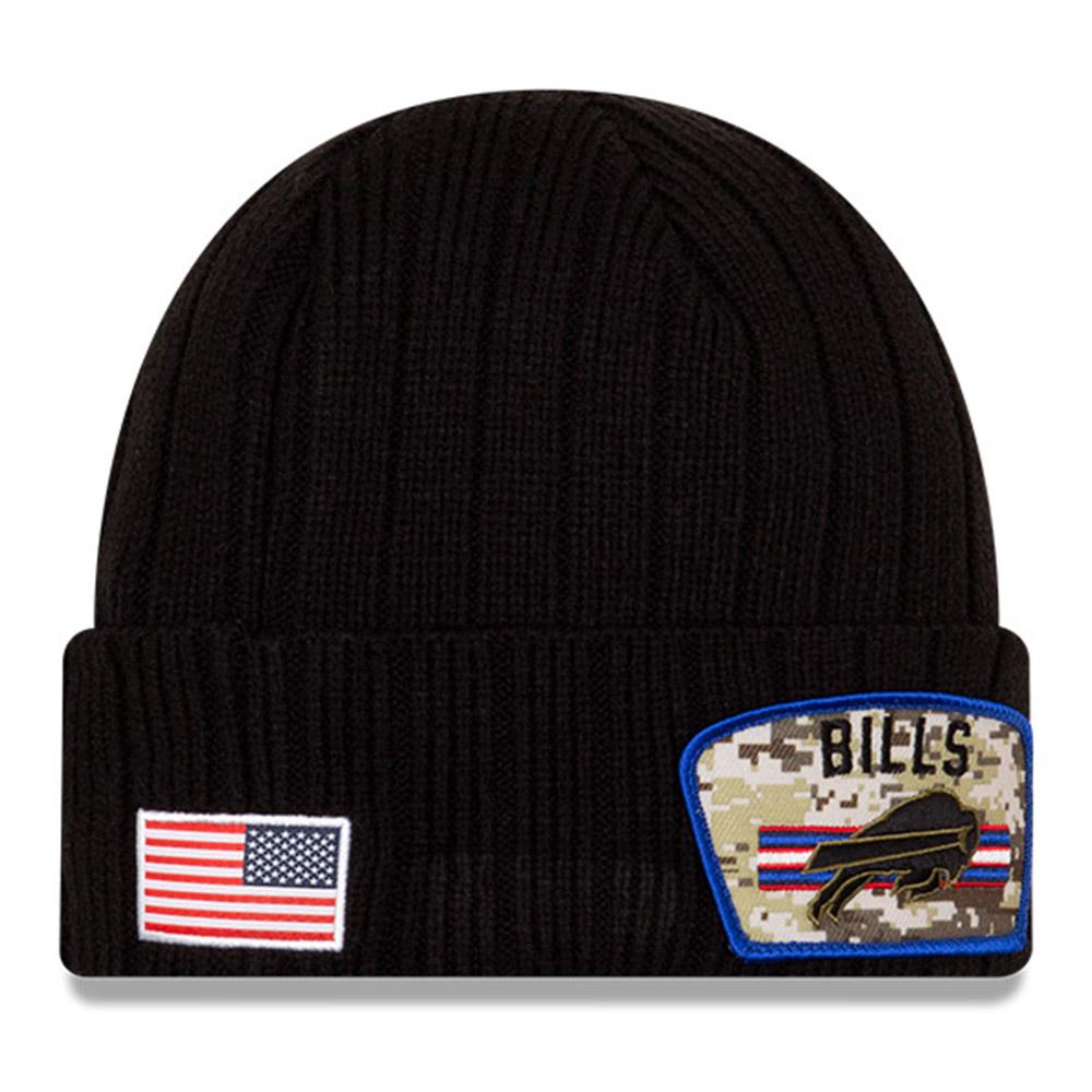 New Era Buffalo Bills 2021 Bobble Hat Black / White