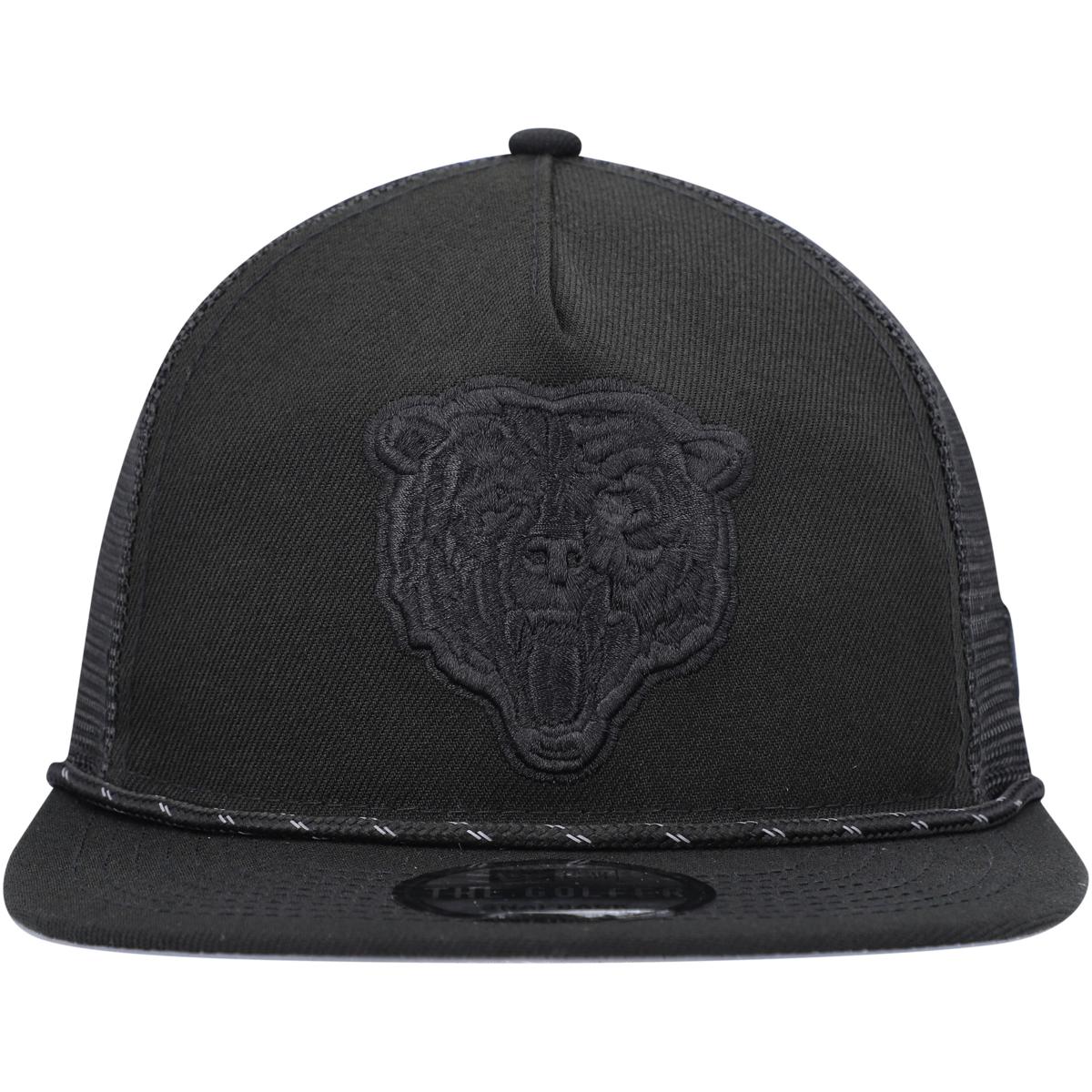 Men's New Era Black Chicago Bears Illumination Golfer Snapback Trucker Hat