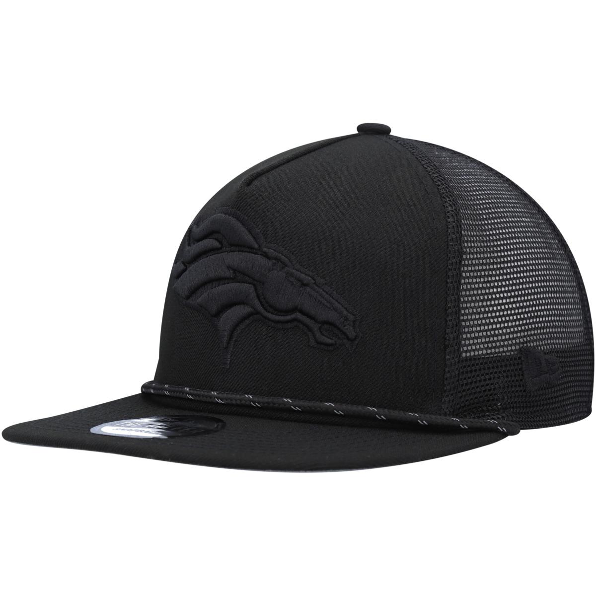 Men's New Era Black Denver Broncos Illumination Golfer Snapback Trucker Hat