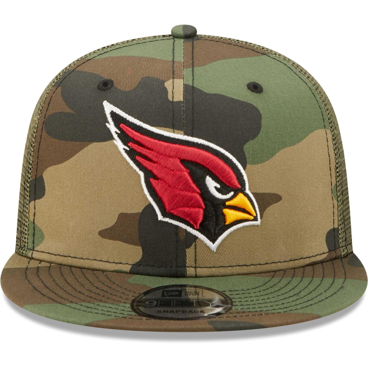 Arizona Cardinals Hat Mens Black Snapback New Era 9Fifty Cap Metallic Logo  Bill