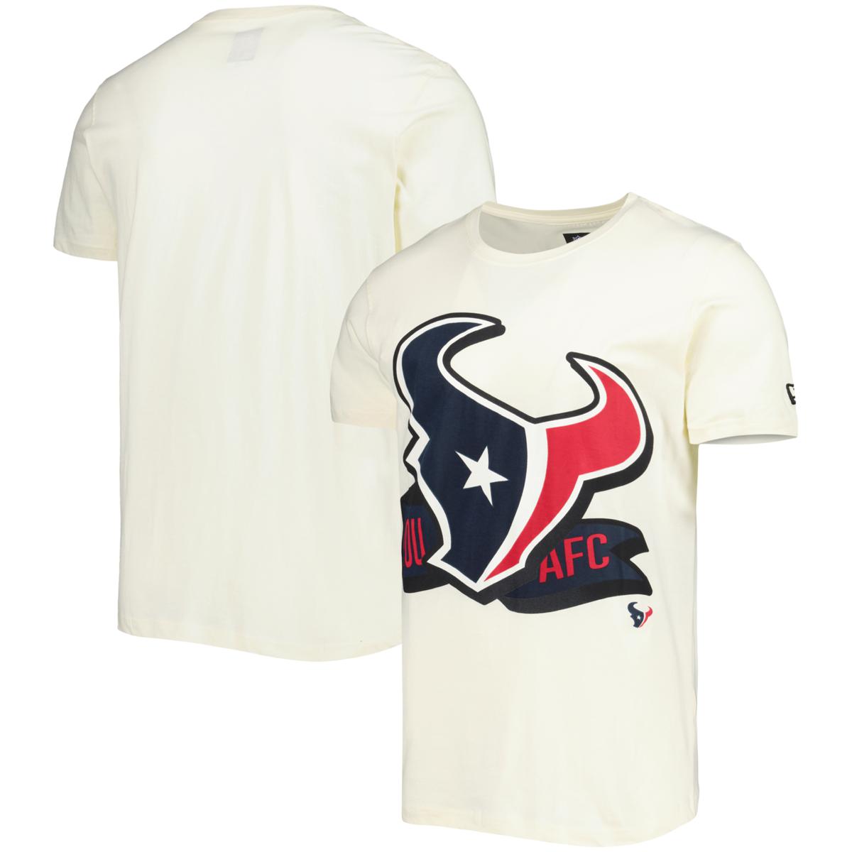 Men s New Era Cream Houston Texans Sideline Chrome T Shirt HSN