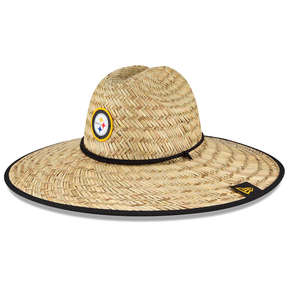 New Era Natural Pittsburgh Steelers NFL Training Camp Official Straw Lifeguard Hat