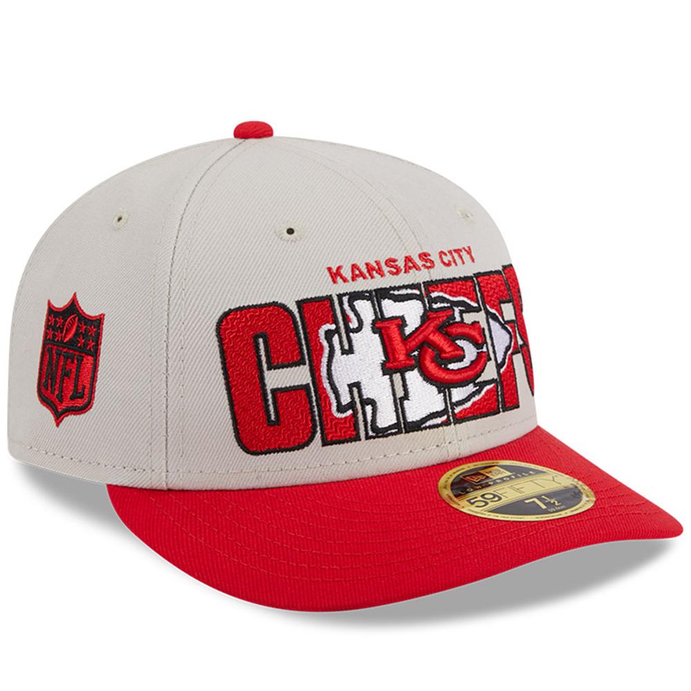 Men's New Era Stone/Red Kansas City Chiefs 2023 NFL Draft Low