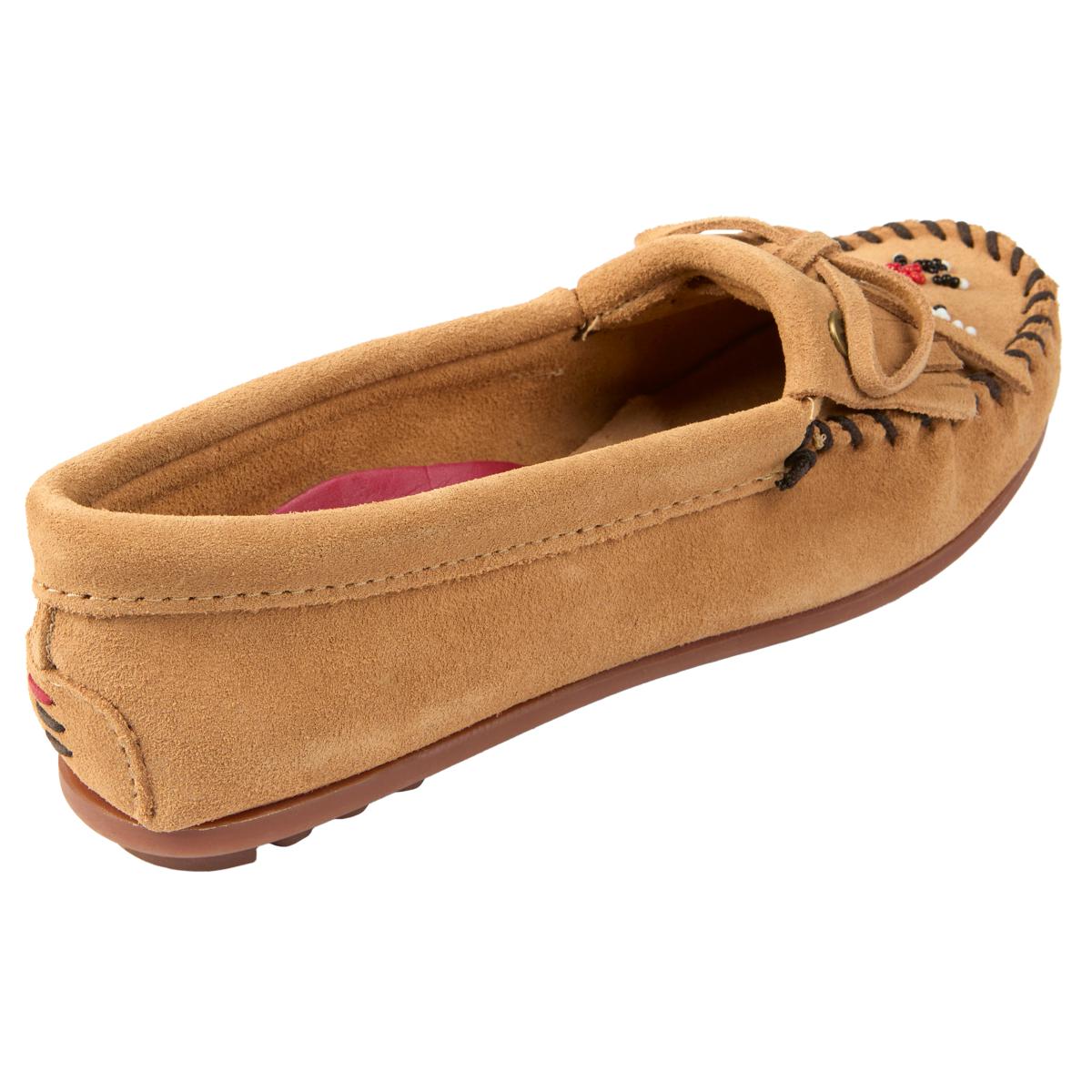 Minnetonka Thunderbird Hand-Beaded Suede Moccasin - 22619133