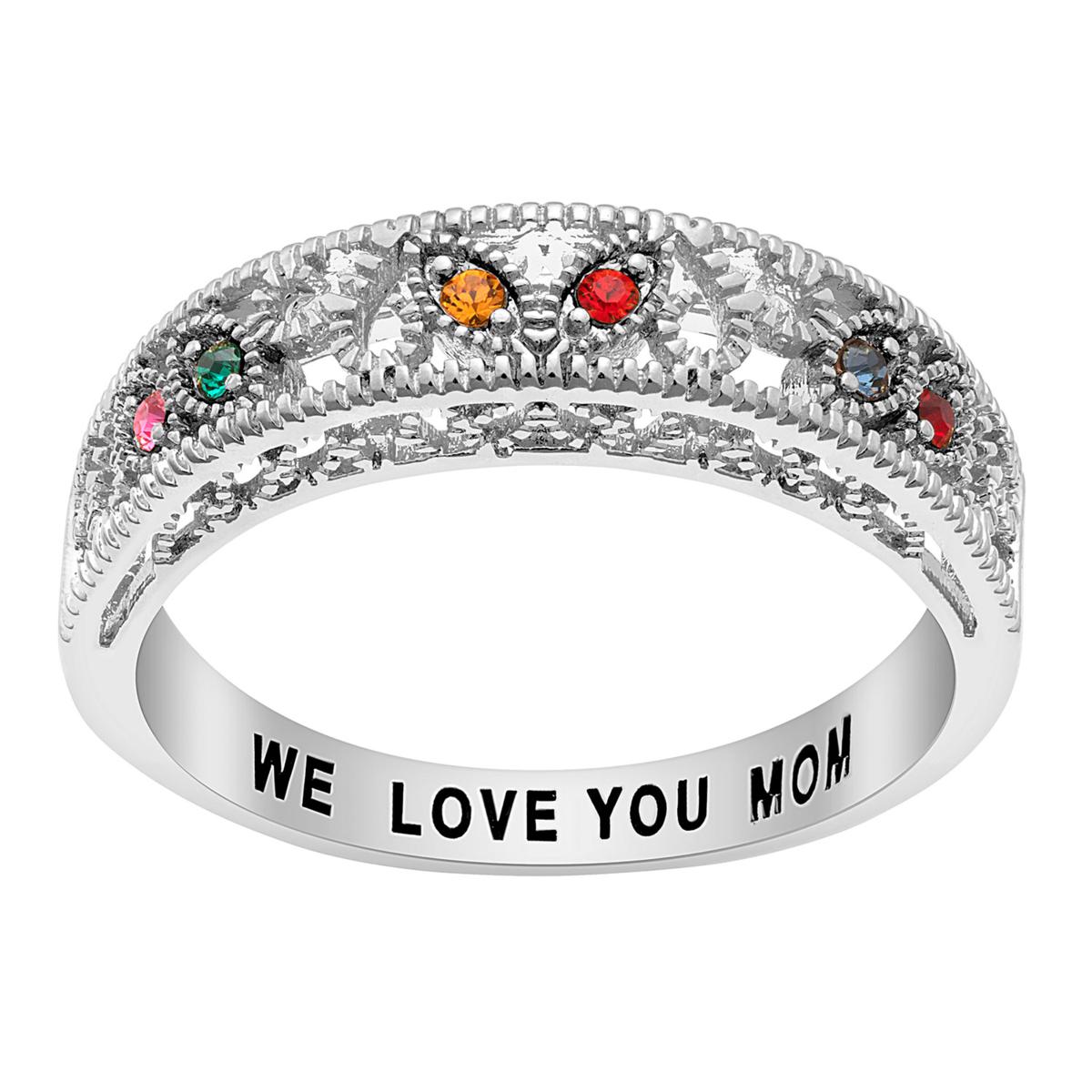 Cheap mother rings with on sale birthstones