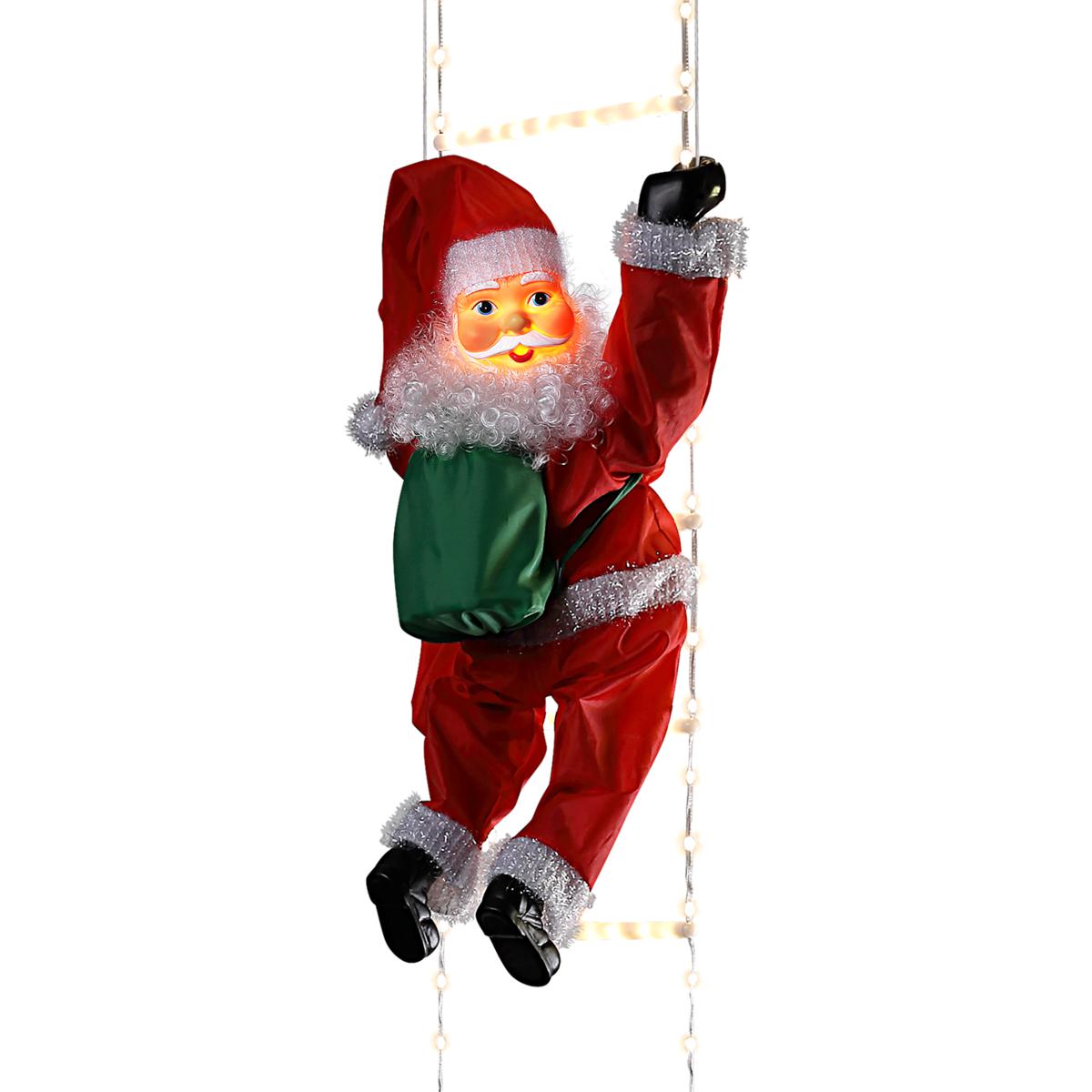 Mr. Christmas 11' Rope Ladder Climbing Santa - 23537739 | HSN