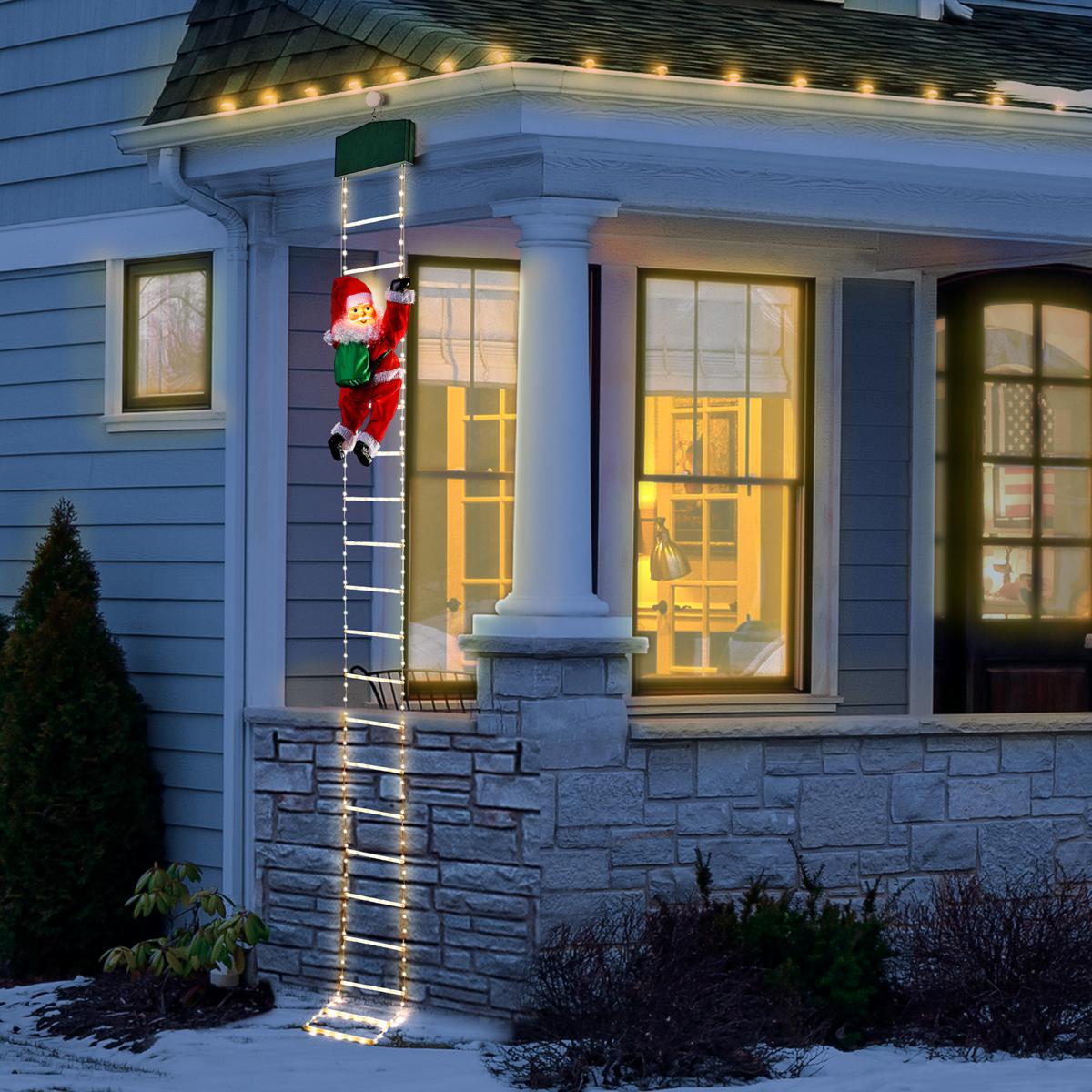 Mr. Christmas 11' Rope Ladder Climbing Santa | HSN