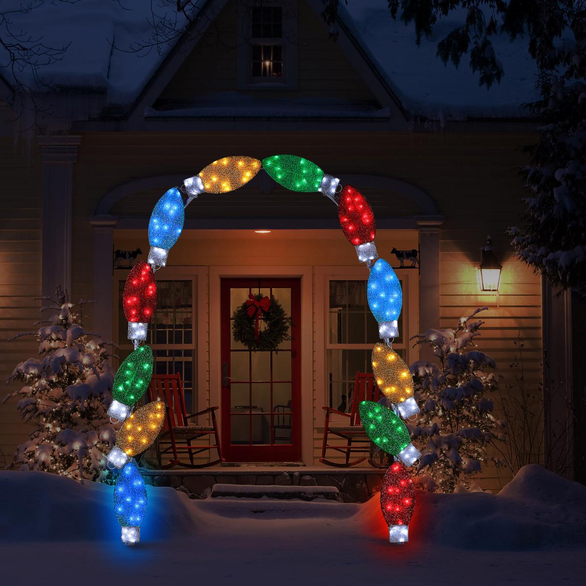 Mr. Christmas 8' x 6' Outdoor Tinsel Arch | HSN