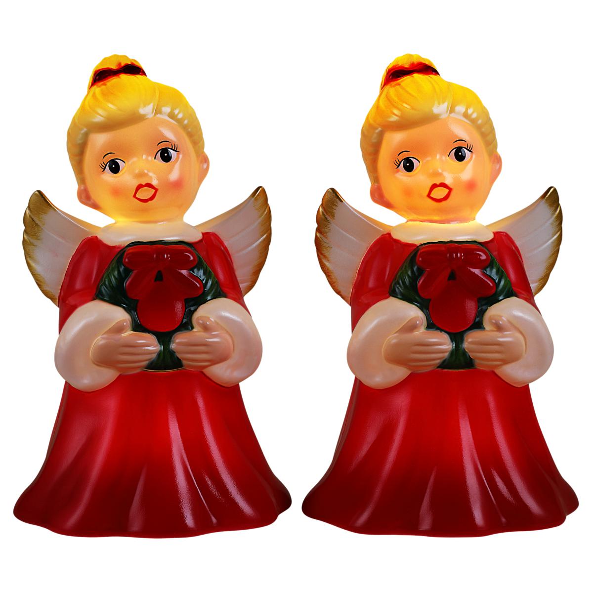 その他 ANGEL CHJMPAGNE Holiday Edition RED Mr. Christmas Set of 2 LED 12