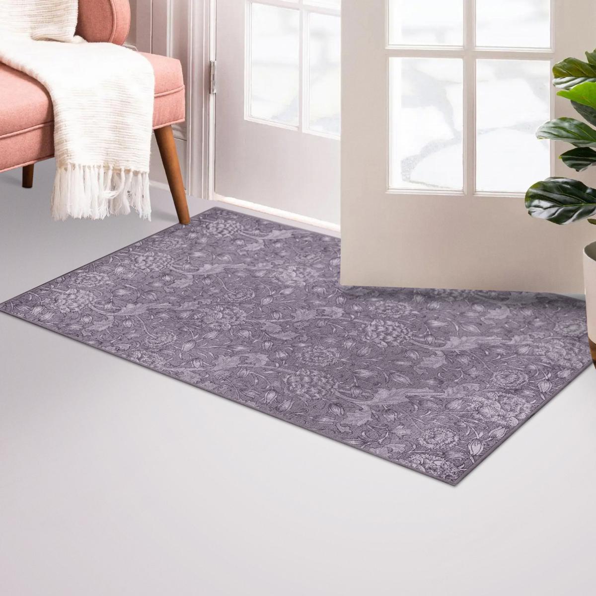 My Magic Carpet Solid Grey 3 ft. x 5 ft. Machine Washable Accent Rug  361473WEB - The Home Depot