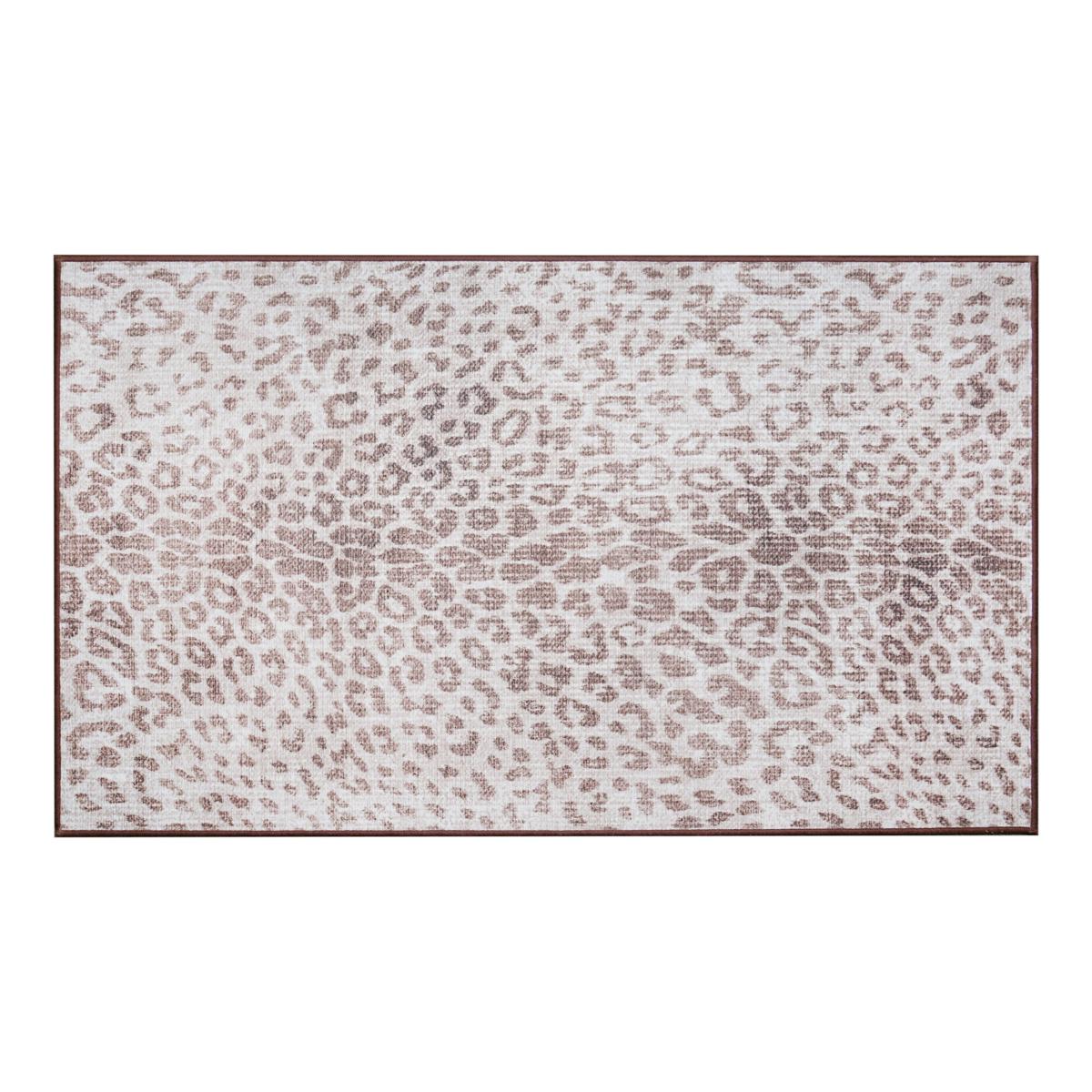 My Magic Carpet Miya Leopard Grey Machine Washable Rug 3' x 5