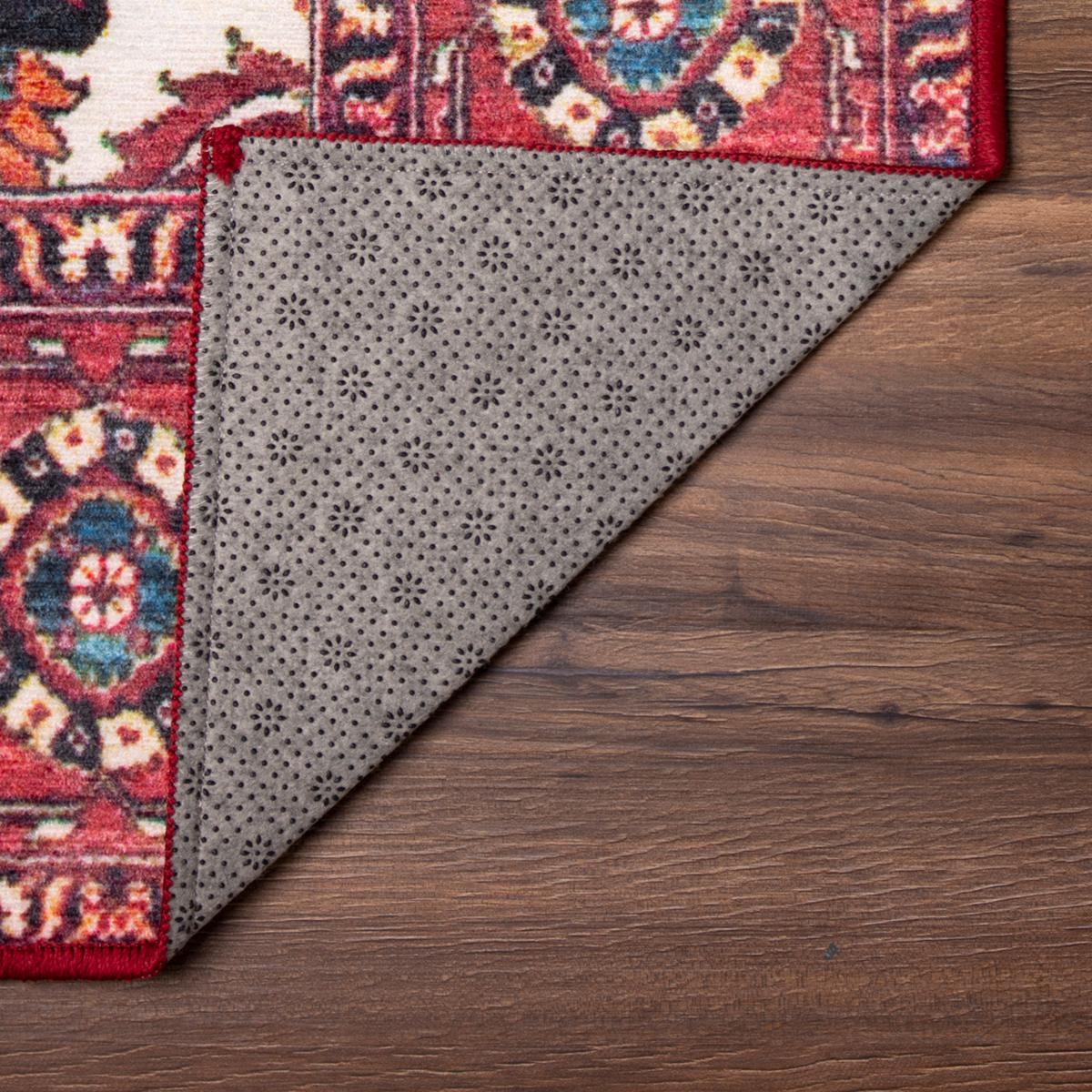 My Magic Carpet Darlon Machine Washable Rug, Grey, 3x5 ft