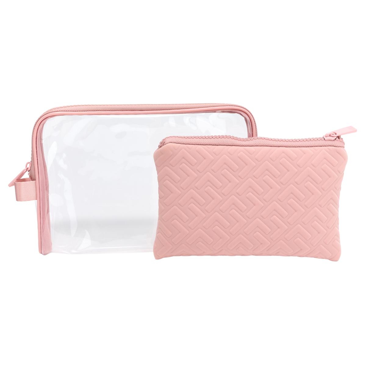 My Tag Alongs 2-Piece Clear Travel Storge Pouch Set