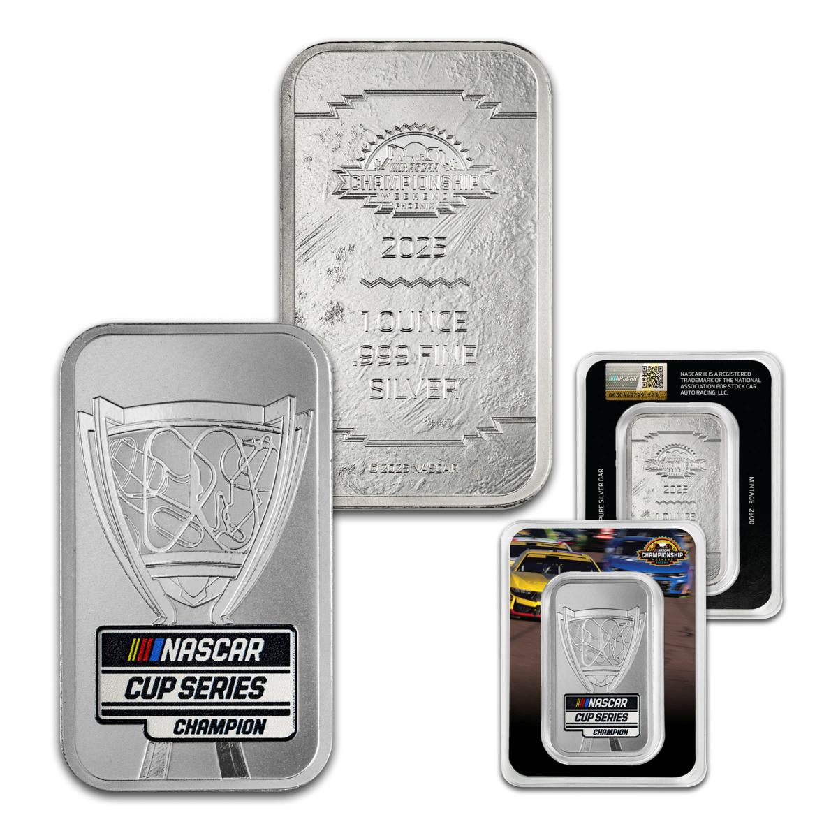 NASCAR Cup Series LE 2500 1 oz. Silver Bar Minted by MKS PAMP GROUP | HSN