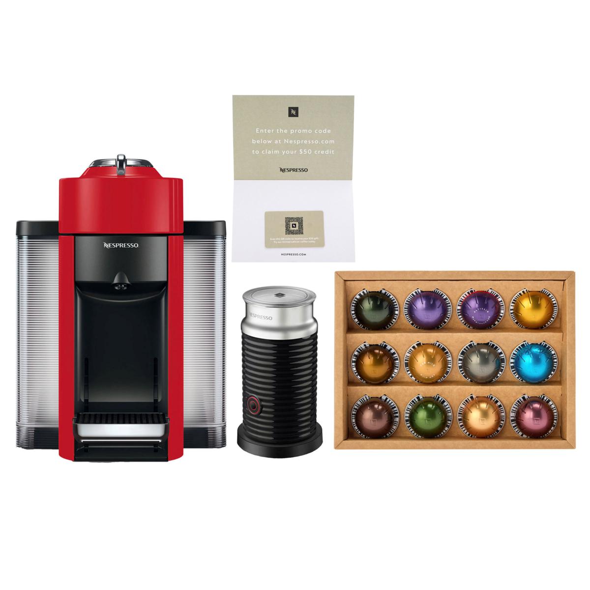 Nespresso Vertuo Evoluo Espresso Machine with Milk Frother 23283279 HSN