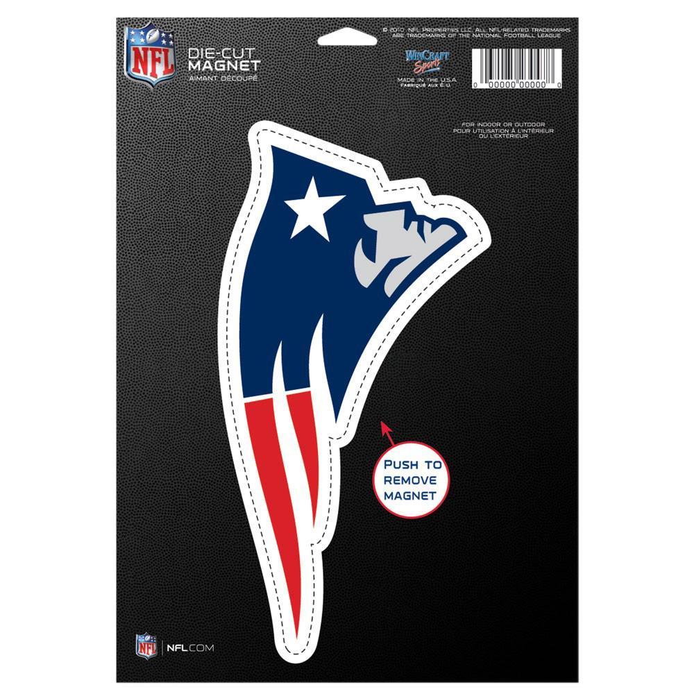 NEW ENGLAND PATRIOTS NFL FAN GEAR HELMET & LOGO VINYL MAGNETS (2 PK)  MEMORABILIA