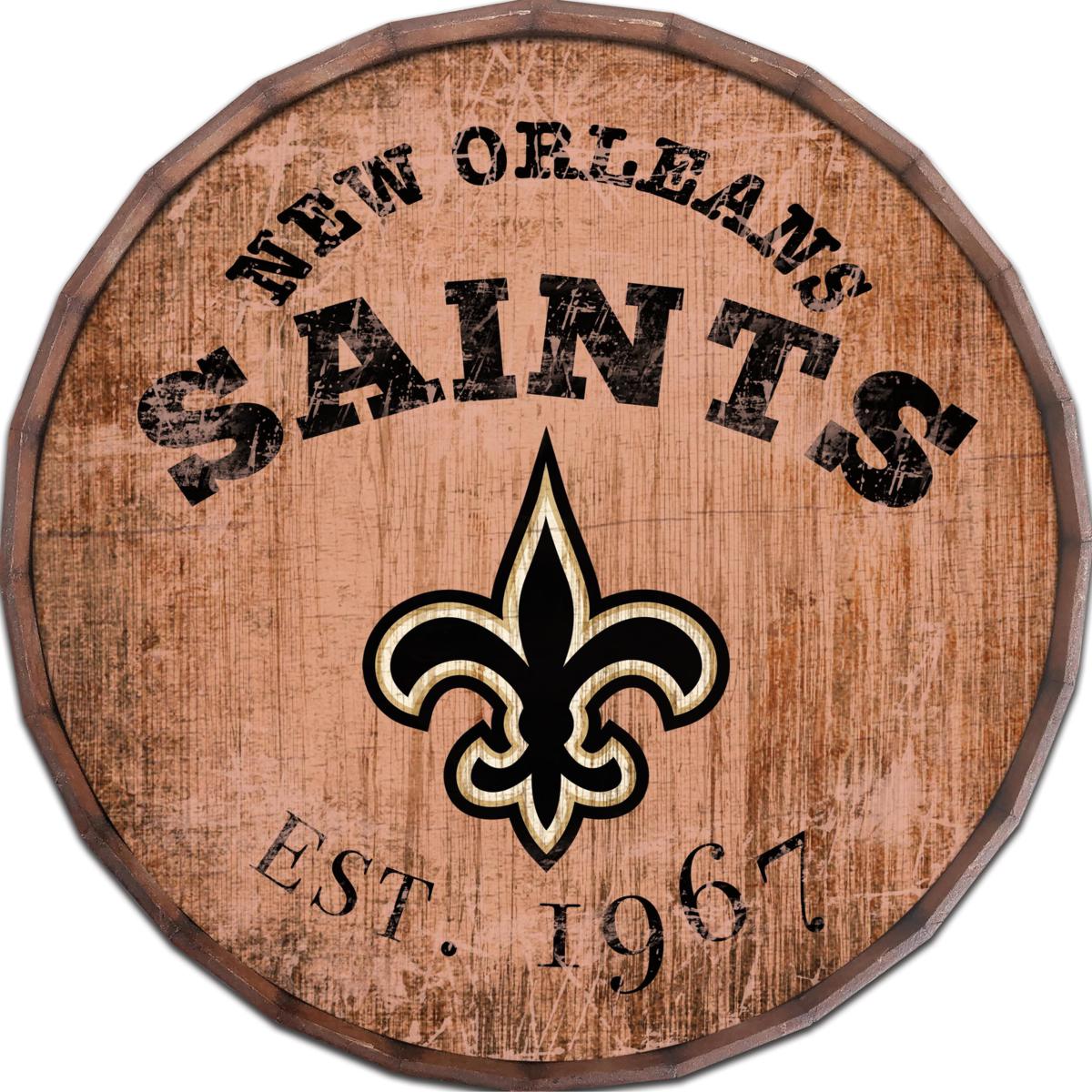 New Orleans Saints Established Date 24' Barrel Top