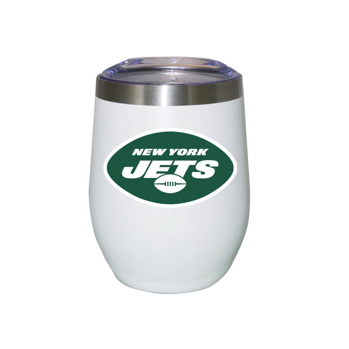 Football Fan Shop New York Jets 12oz. Letterman Slim Can Cooler