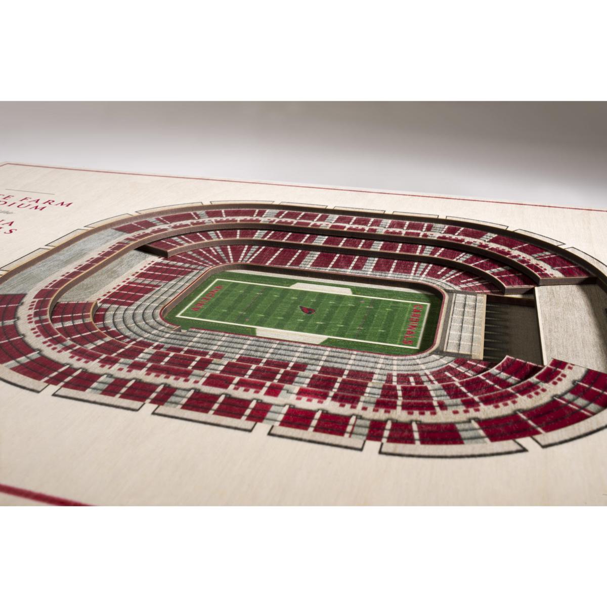 NFL Arizona Cardinals StadiumViews 3-D Wall Art - State Farm Stadium