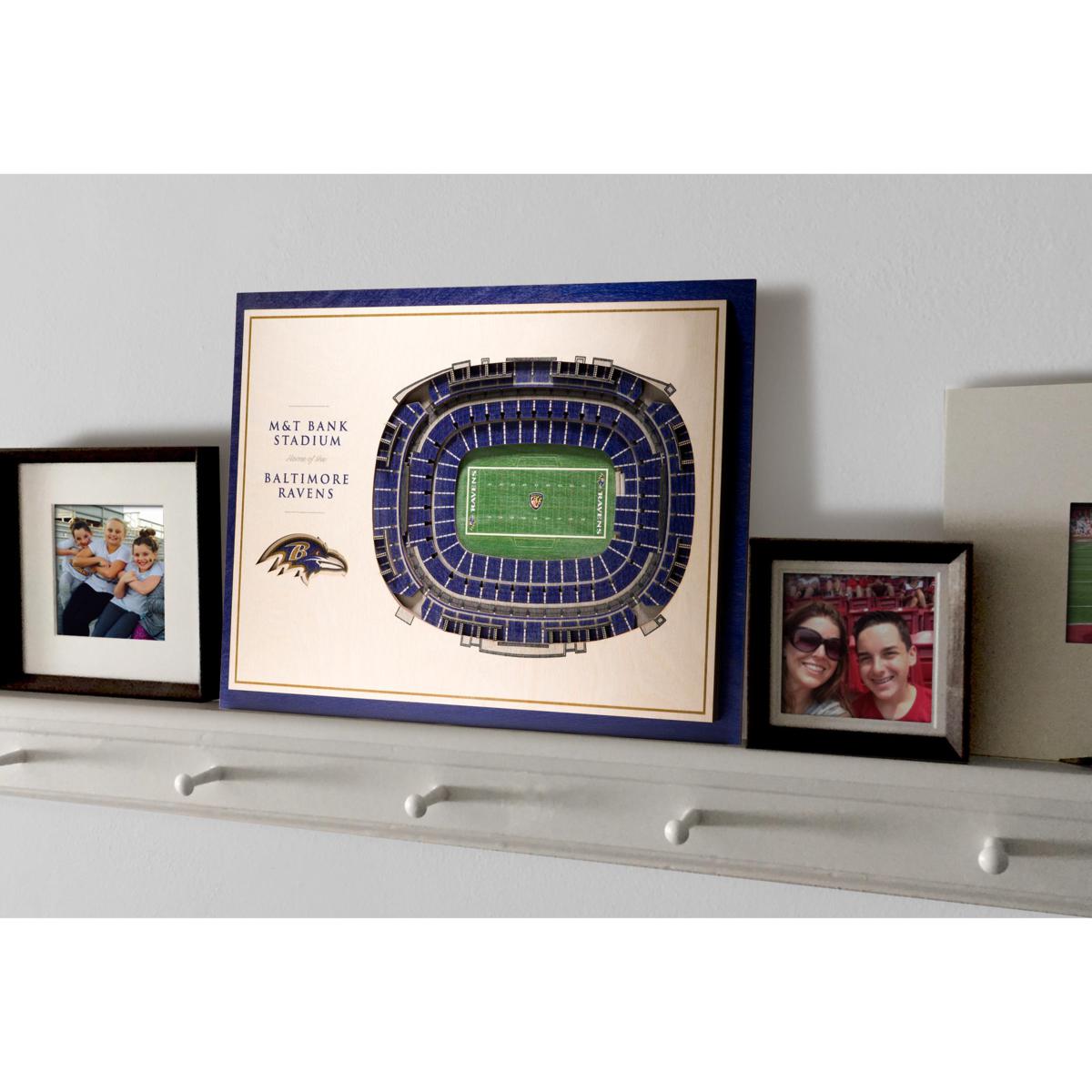 Baltimore Ravens M&T Bank Stadium 3D Wood Stadium Replica — 3D