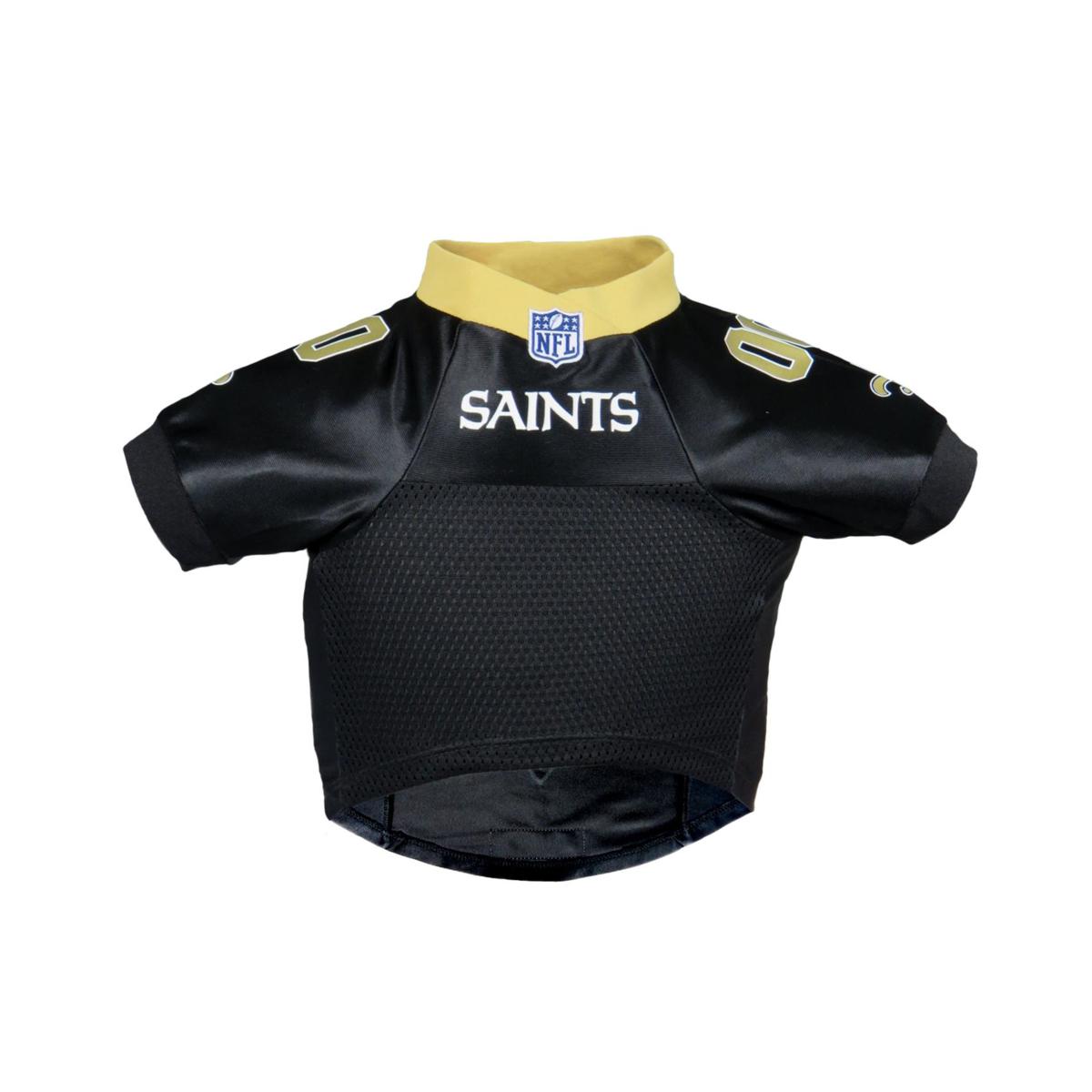 New Orleans Saints Gold Trim Dog Jersey 