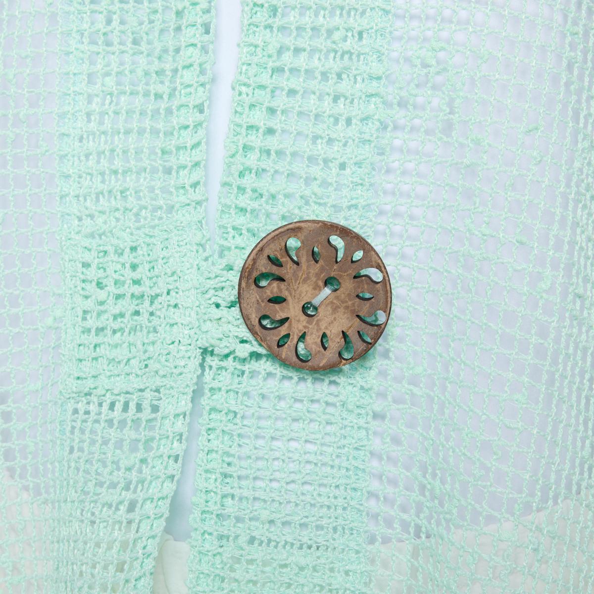 Nina Leonard 3/4-Sleeve Bolero Top with Coconut Buttons | HSN