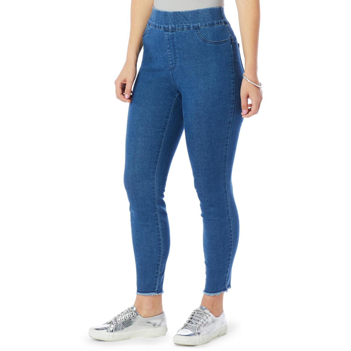 Frayed bottom outlet jeggings