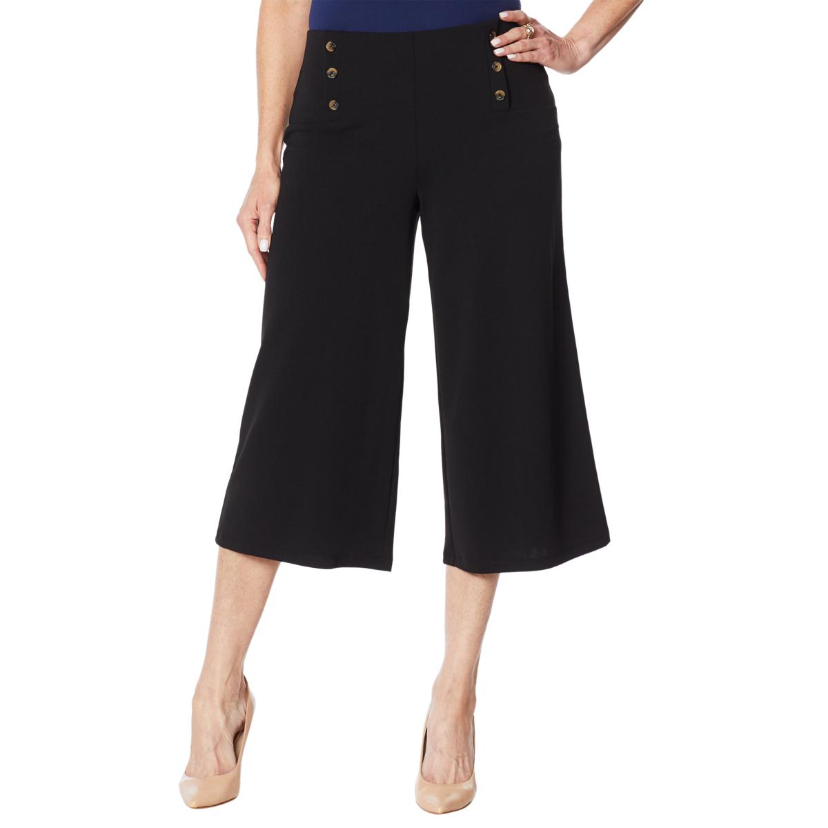 Nina Leonard Tummy Smoothing Culotte Pant - 20720429