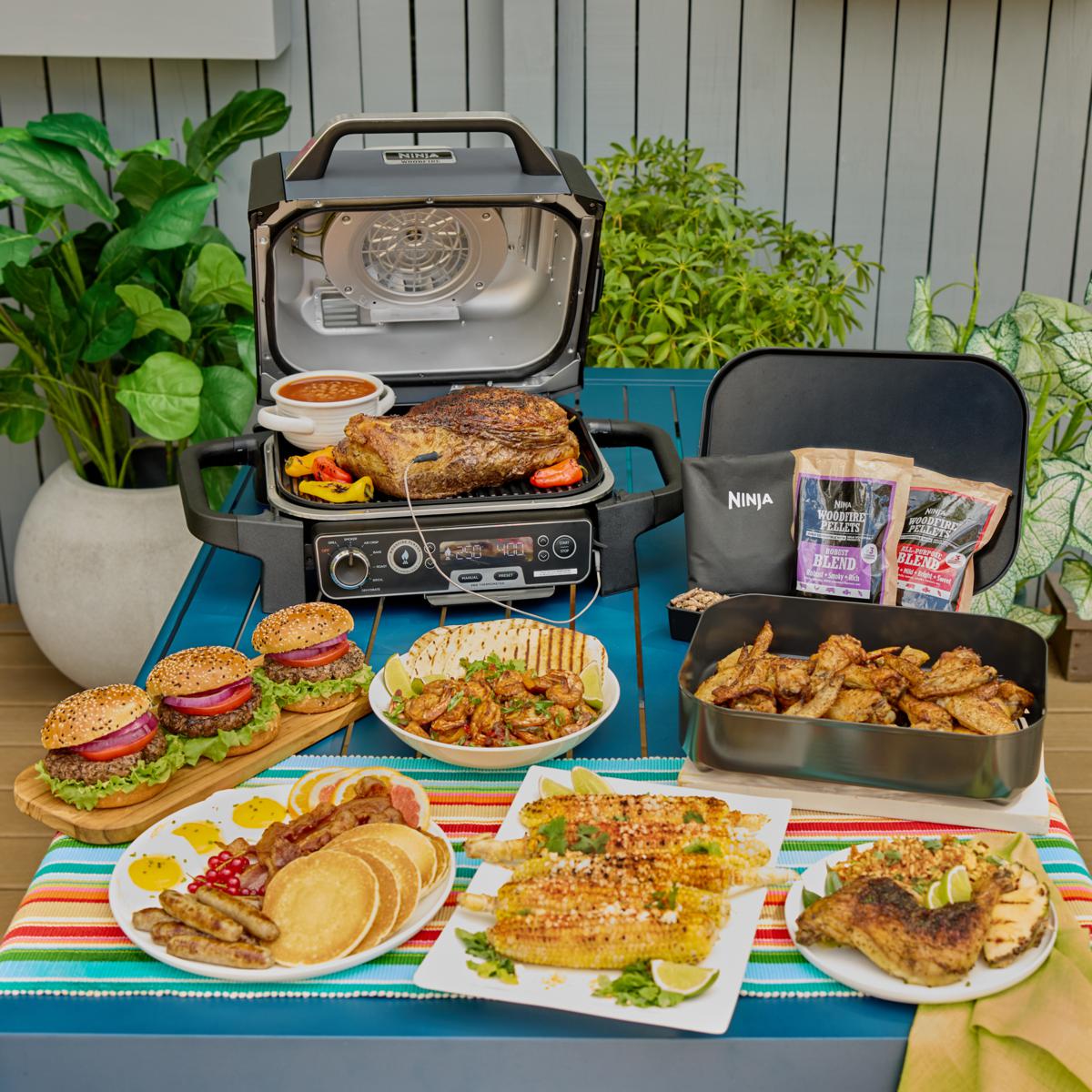 Ninja Woodfire Pro Outdoor Smoker Grill & Probe with Cover | HSN Ninja Woodfire Pro Outdoor Smoker Grill & Probe with Cover | HSN