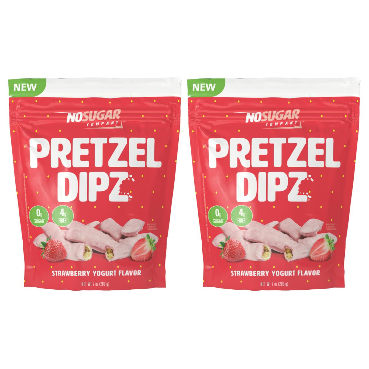 No Sugar Company 2pack Yogurt Flavored KetoFriendly Pretzel Dipz