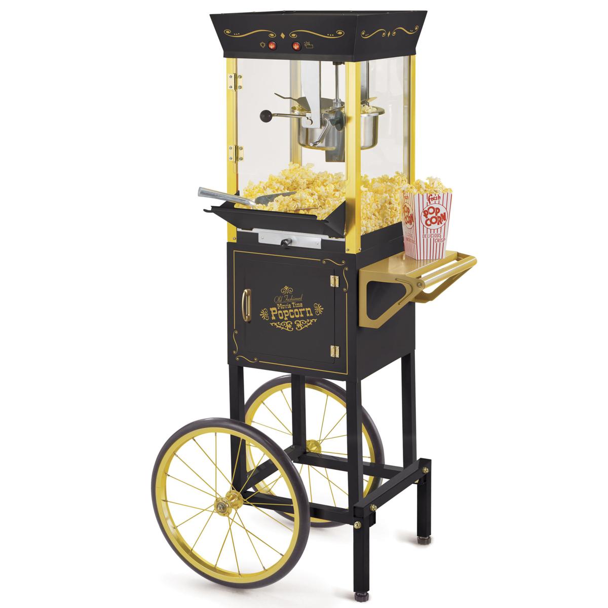 Nostalgia CCP510BK 53" Vintage 8 oz. Commercial Popcorn Cart