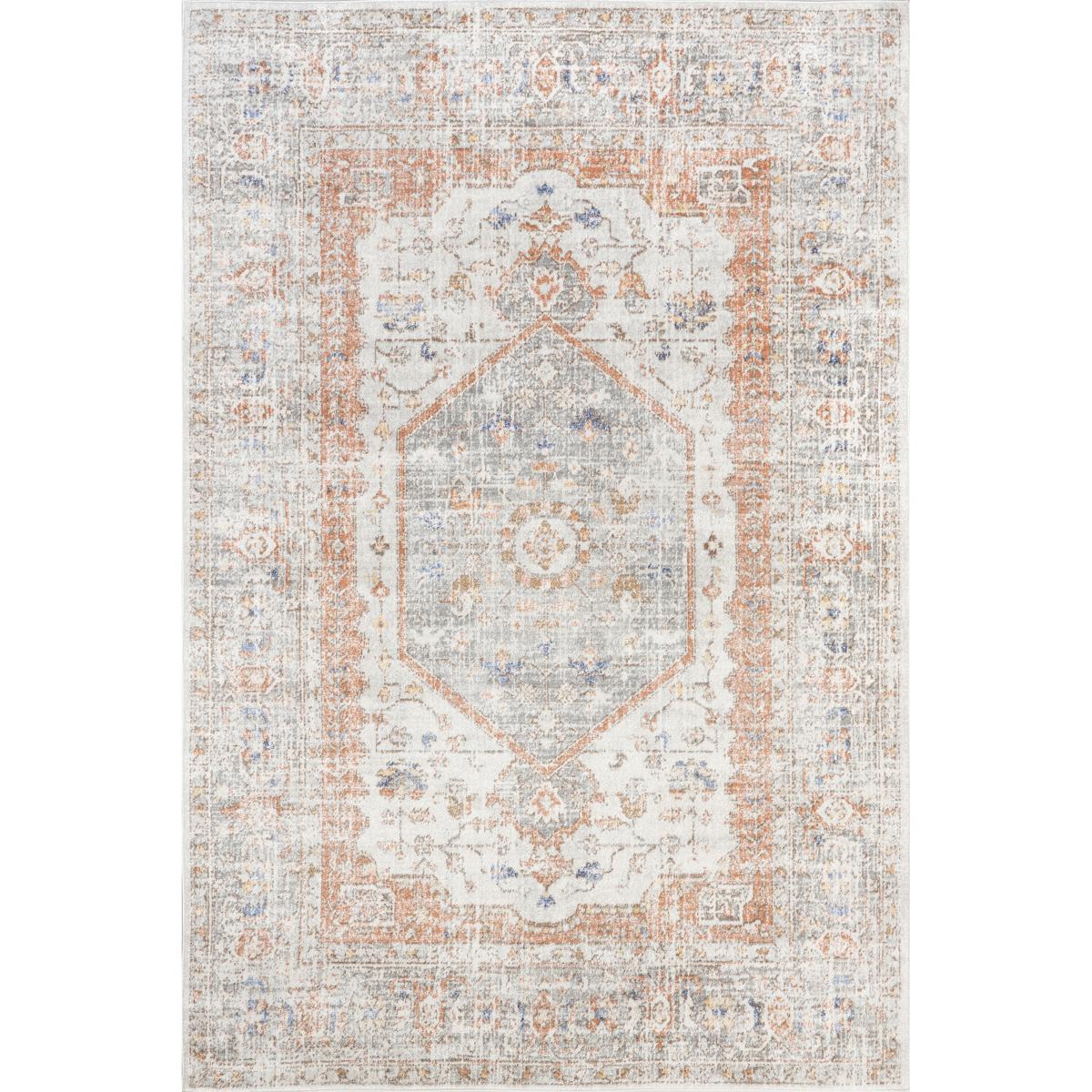 nuLOOM Jacquie Vintage Floral Area Rug - 8' x 10' Silver