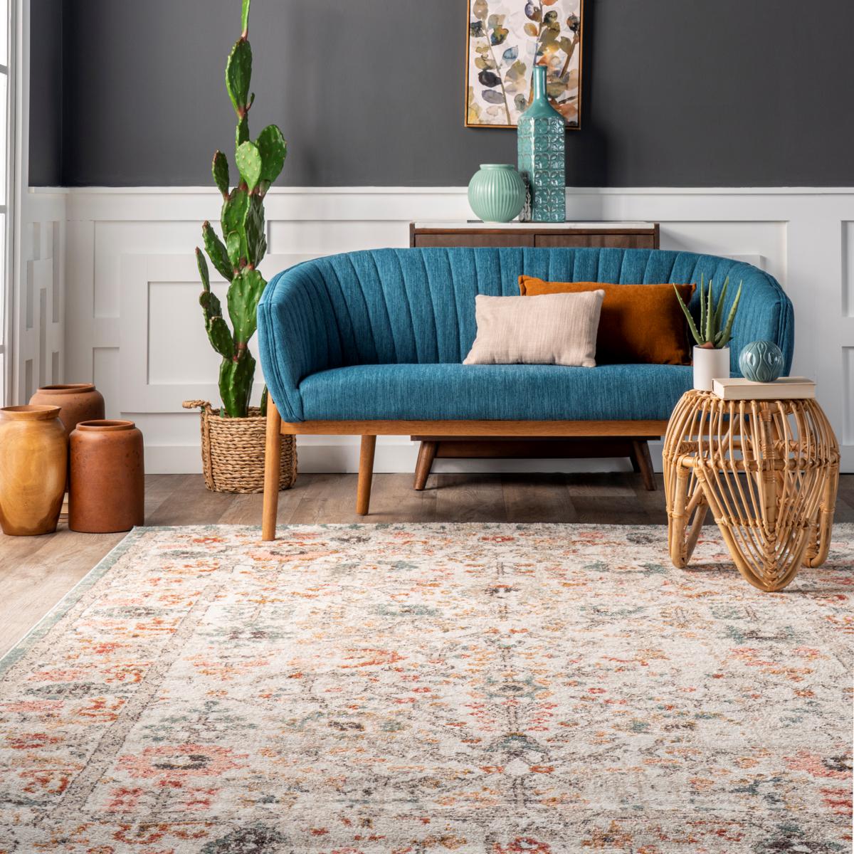 nuLOOM Lenore Vintage Floral 6' 7