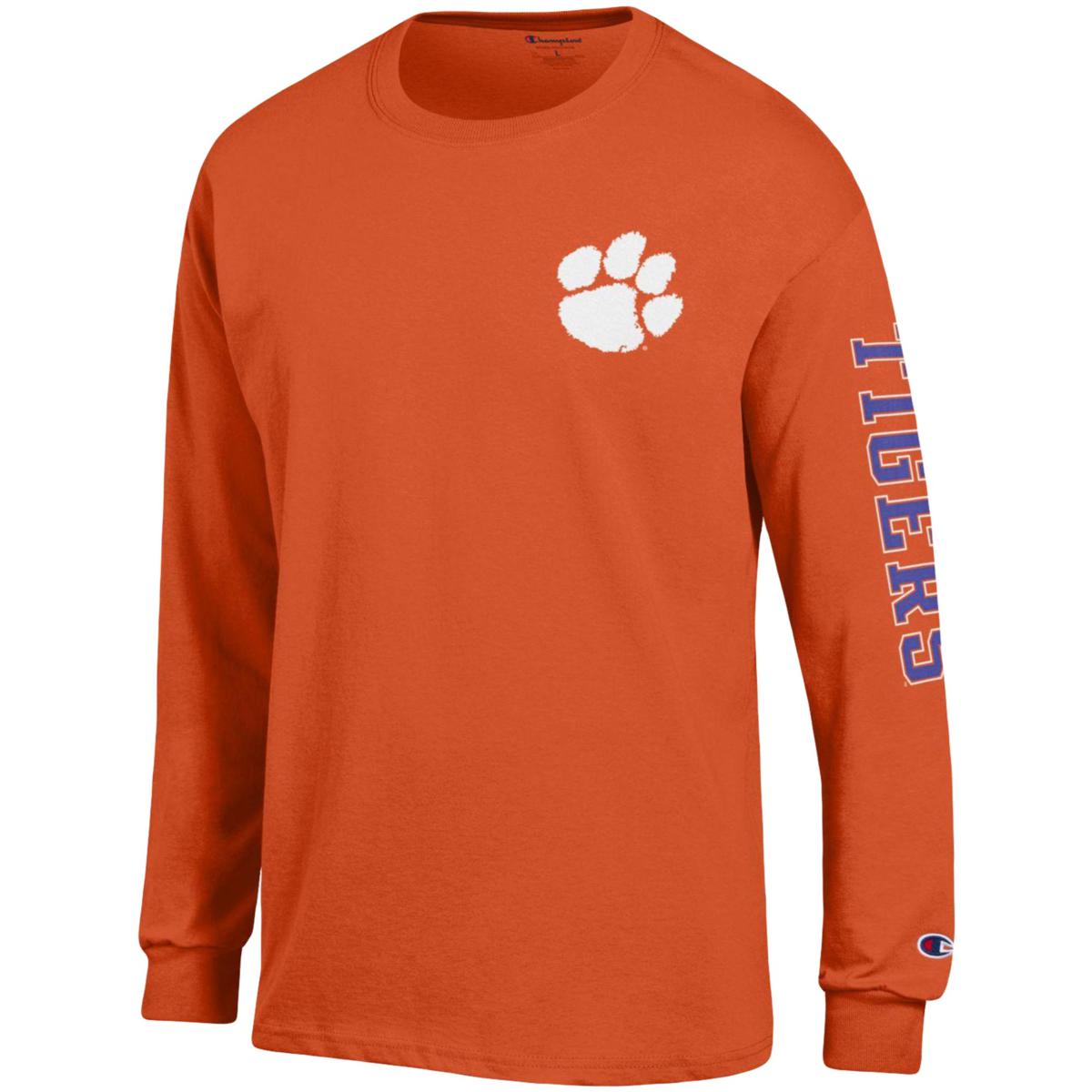 orange long sleeve champion shirt