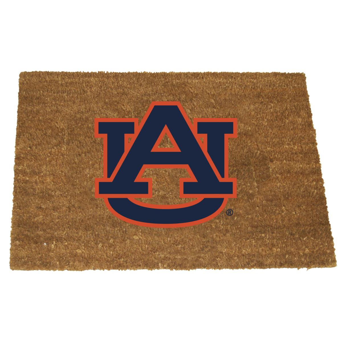 Officially Licensed Colored Logo Door Mat - Auburn