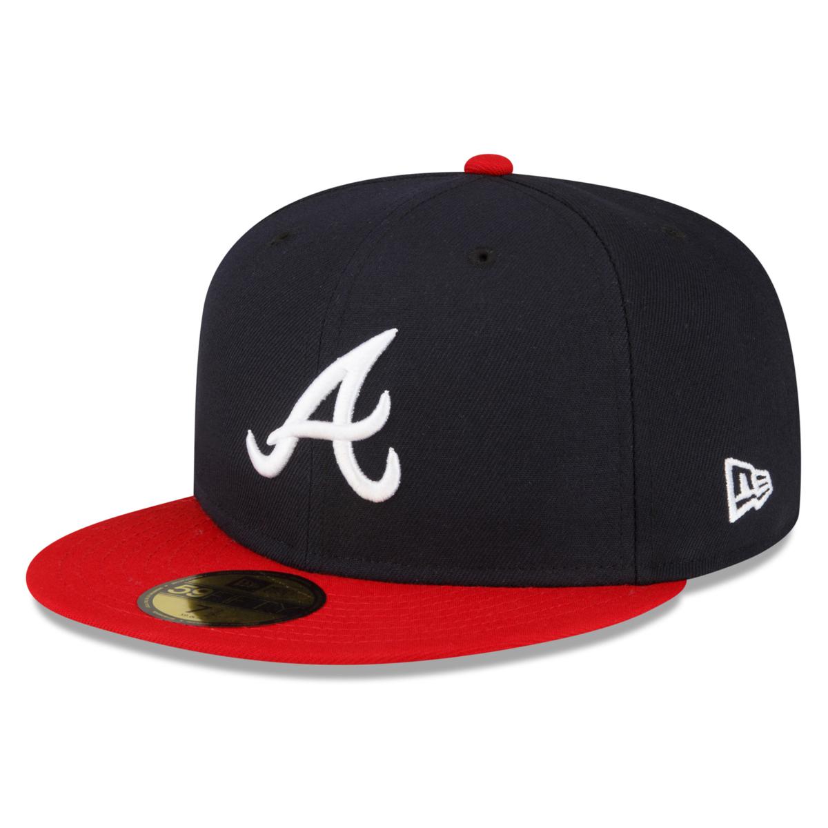 Officially Licensed Fanatics MLB Men's Braves Replica Fitted Hat ...