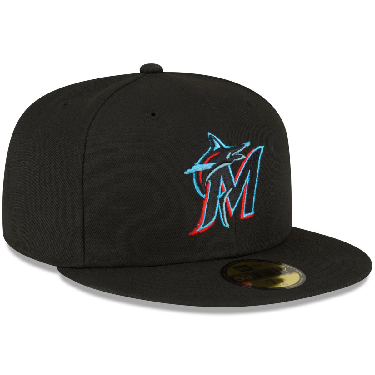 Men's Miami Marlins New Era Blue/Red 2021 City Connect 59FIFTY Fitted Hat