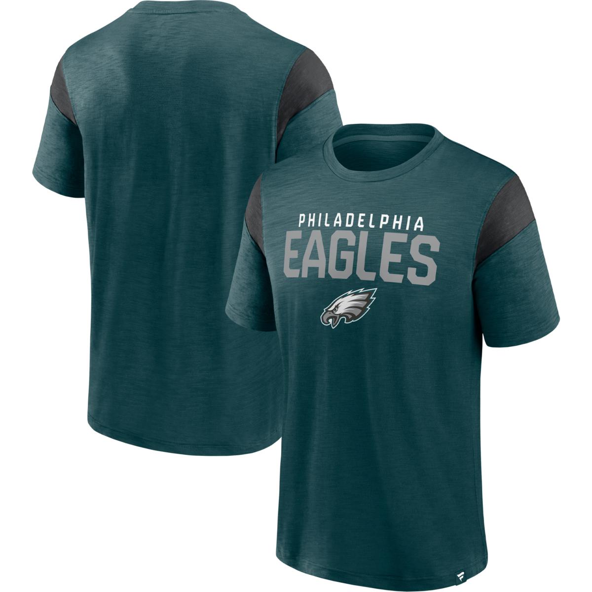 A.J. Brown Philadelphia Eagles Men's Black Name & Number Logo T-Shirt 